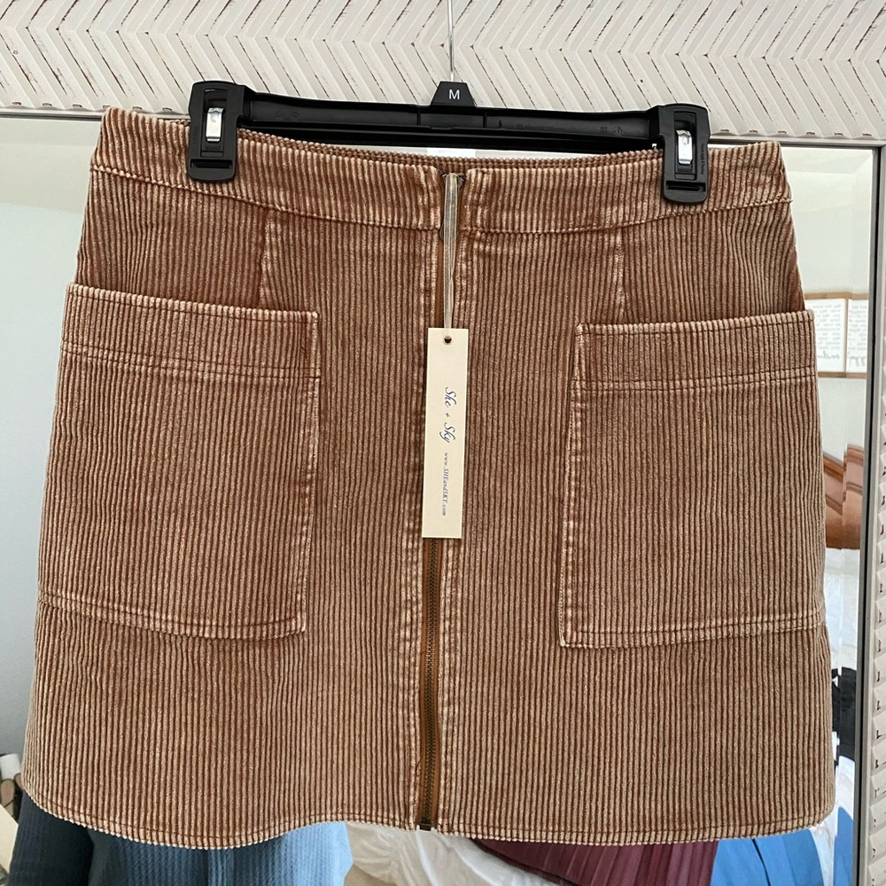 NWT Corduroy Mini Skirt